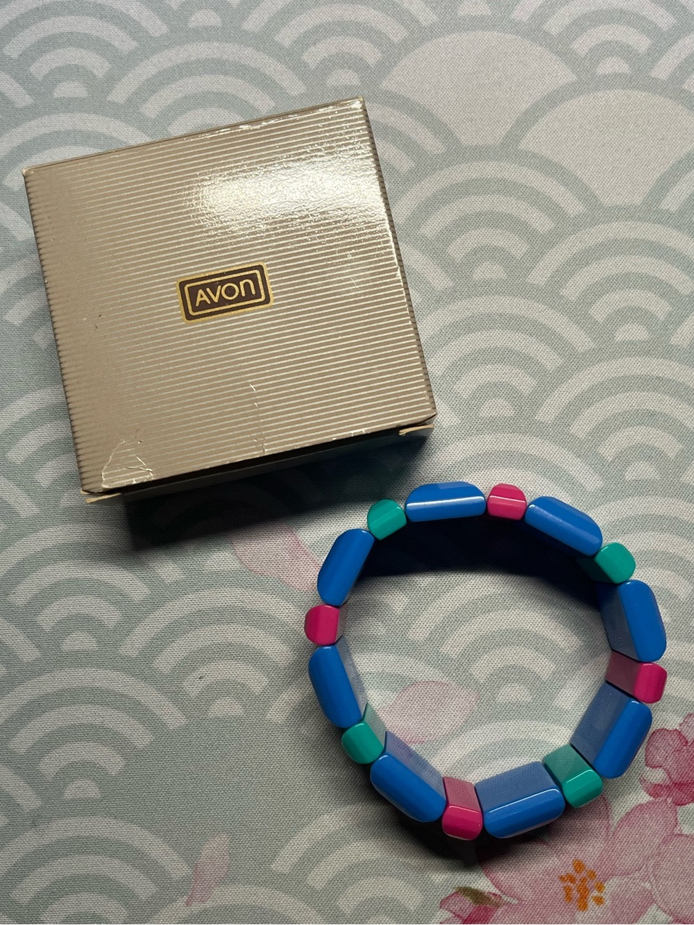 NIB Vintage 1986 Avon Color Block Bracelet